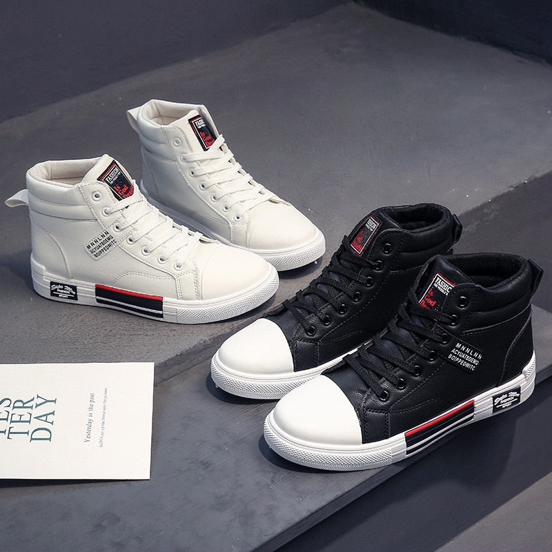 Men's High Top Fashion Sneakers for Fall and Winter – Casual Streetwear Shoes