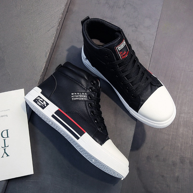 Men's High Top Fashion Sneakers for Fall and Winter – Casual Streetwear Shoes