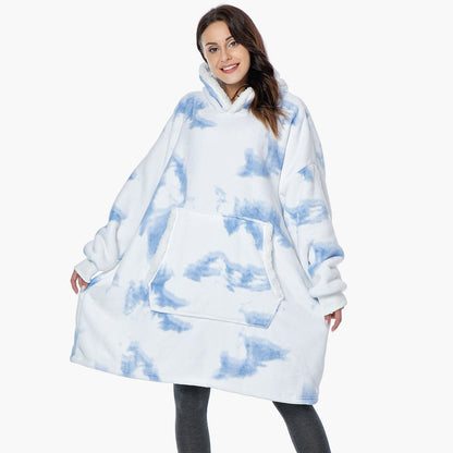 Women's Cozy Oversized Hoodie Blanket – Ultra Soft Fleece Lounge Wear with Hood and Pockets
