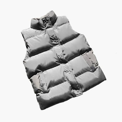 Women's Stylish Warm Outdoor Puffer Vest - Ideal for Spring and Fall