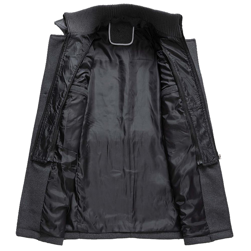 Men's Fashion Winter Overcoat with Layered Collar – Elegant Casual Outerwear