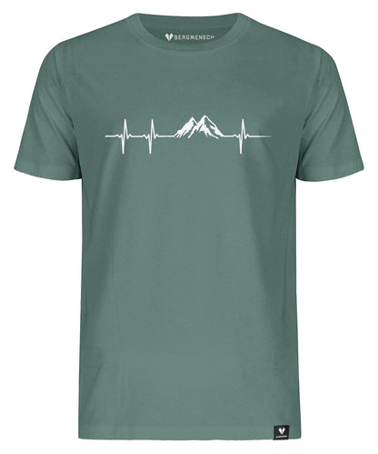 Jamie – Men's Premium Organic Shirt with Mountain Design