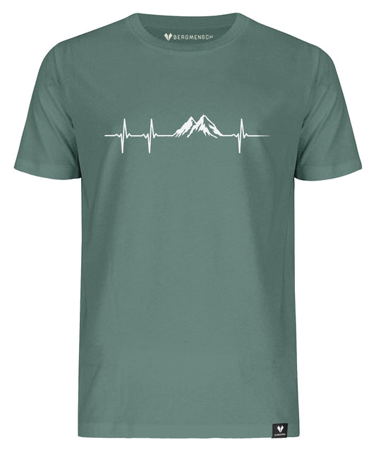 Jamie – Men's Premium Organic Shirt with Mountain Design