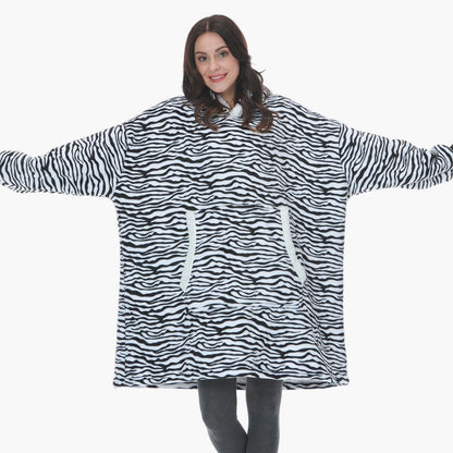 Women's Cozy Oversized Hoodie Blanket – Ultra Soft Fleece Lounge Wear with Hood and Pockets