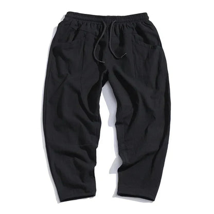 Men's Relaxed Fit Cropped Casual Pants, Everyday Style, Lightweight Comfort
