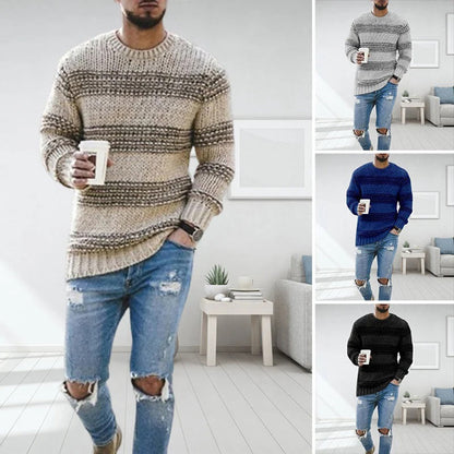 Men's Nordic Chunky Knit Sweater – Casual Winter Style Essential