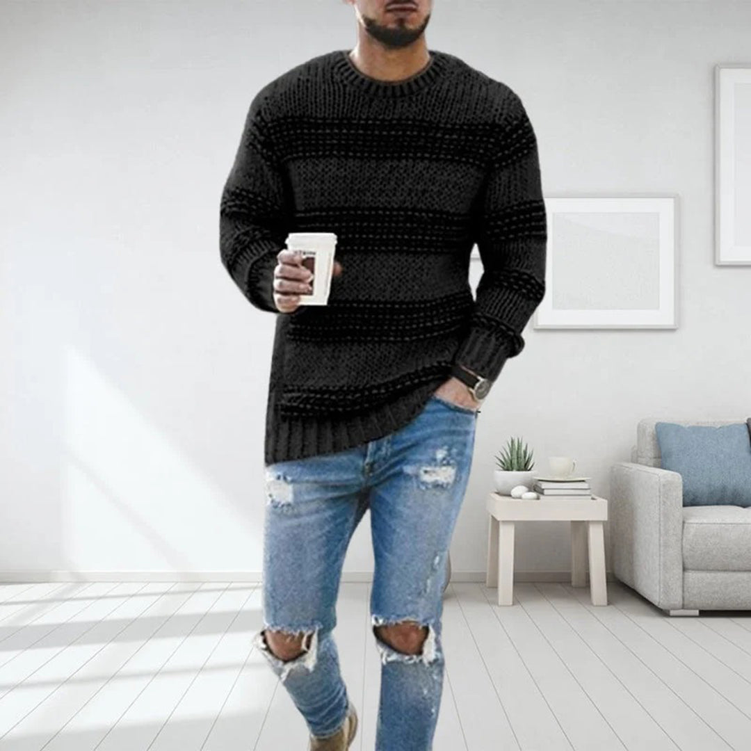 Men's Nordic Chunky Knit Sweater – Casual Winter Style Essential