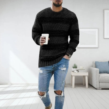 Men's Nordic Chunky Knit Sweater – Casual Winter Style Essential