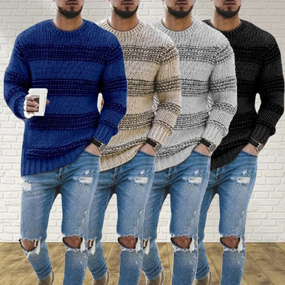 Men's Nordic Chunky Knit Sweater – Casual Winter Style Essential