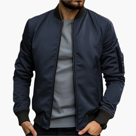 Men's Modern Lightweight Transitional Bomber Jacket – Stylish Everyday Outerwear