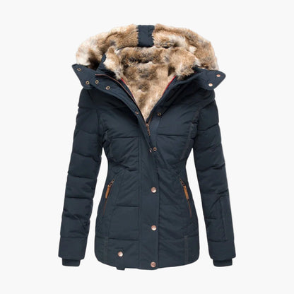 Women's Winter Parka with Plush Faux Fur Lining – Elegant Warm Outdoor Jacket