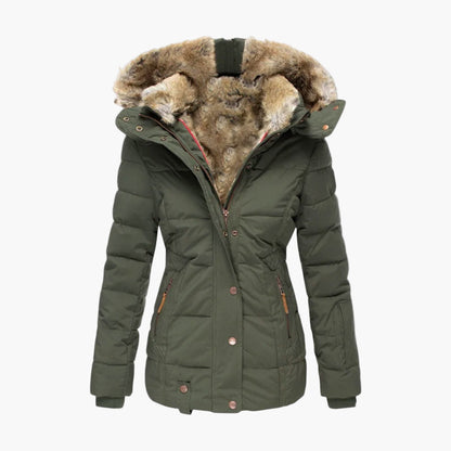 Women's Winter Parka with Plush Faux Fur Lining – Elegant Warm Outdoor Jacket