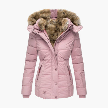 Women's Winter Parka with Plush Faux Fur Lining – Elegant Warm Outdoor Jacket