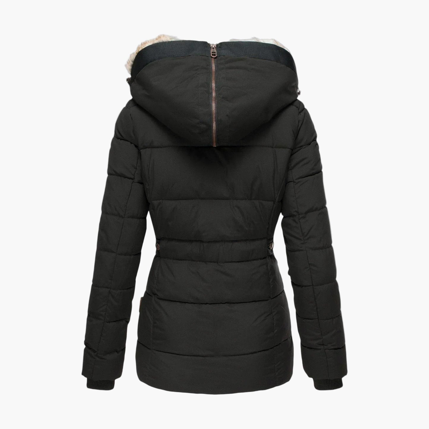 Women's Winter Parka with Plush Faux Fur Lining – Elegant Warm Outdoor Jacket