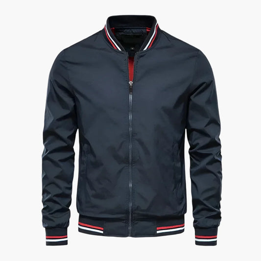 Men's Classic Bomber Jacket Sporty Style Casual Outerwear