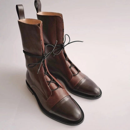 Women's Classic Lace-Up Ankle Boots for Everyday Style and Comfort