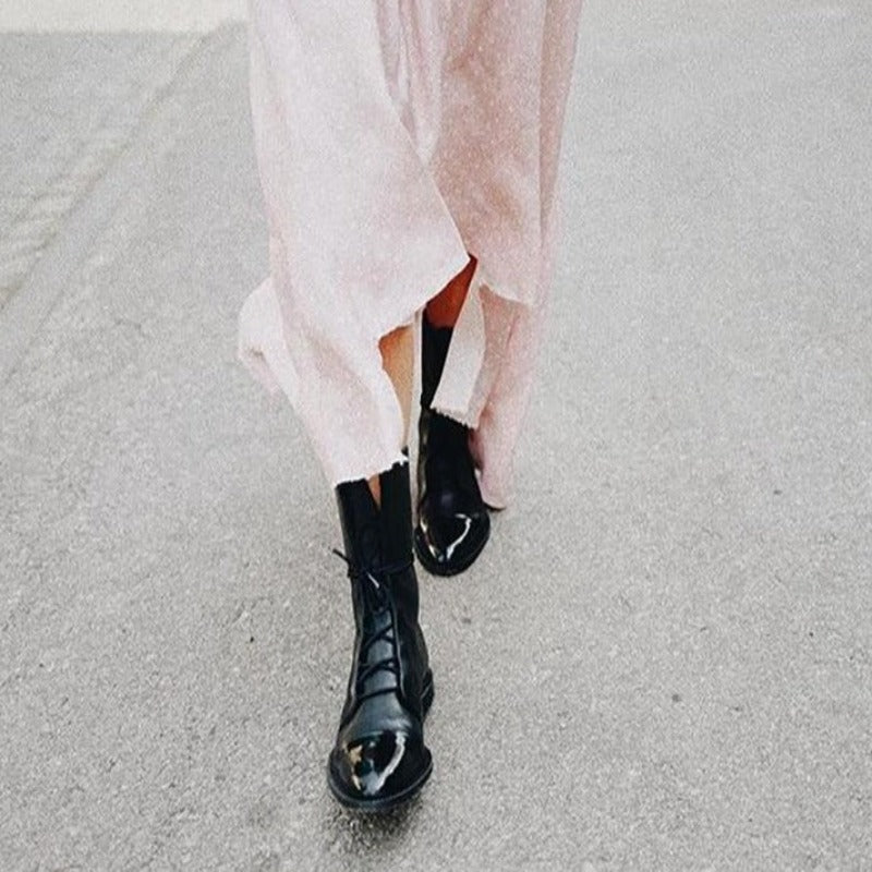 Women's Classic Lace-Up Ankle Boots for Everyday Style and Comfort
