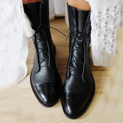 Women's Classic Lace-Up Ankle Boots for Everyday Style and Comfort