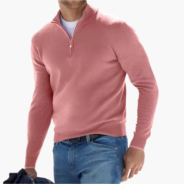 Men's Classic Quarter-Zip Sweater for Effortless Style and Comfort