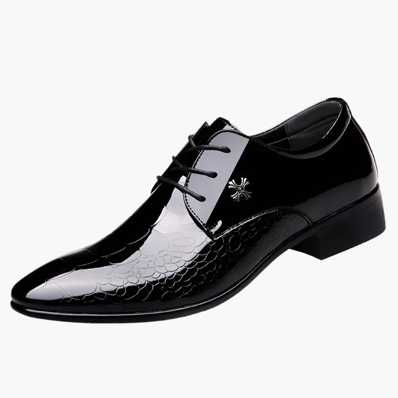 Men's Classic Pointed Toe Oxford Dress Shoes for Formal Events and Weddings