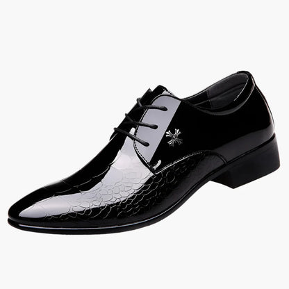 Men's Classic Pointed Toe Oxford Dress Shoes for Formal Events and Weddings