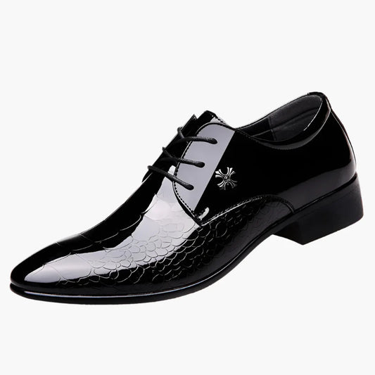 Men's Classic Pointed Toe Oxford Dress Shoes for Formal Events and Weddings
