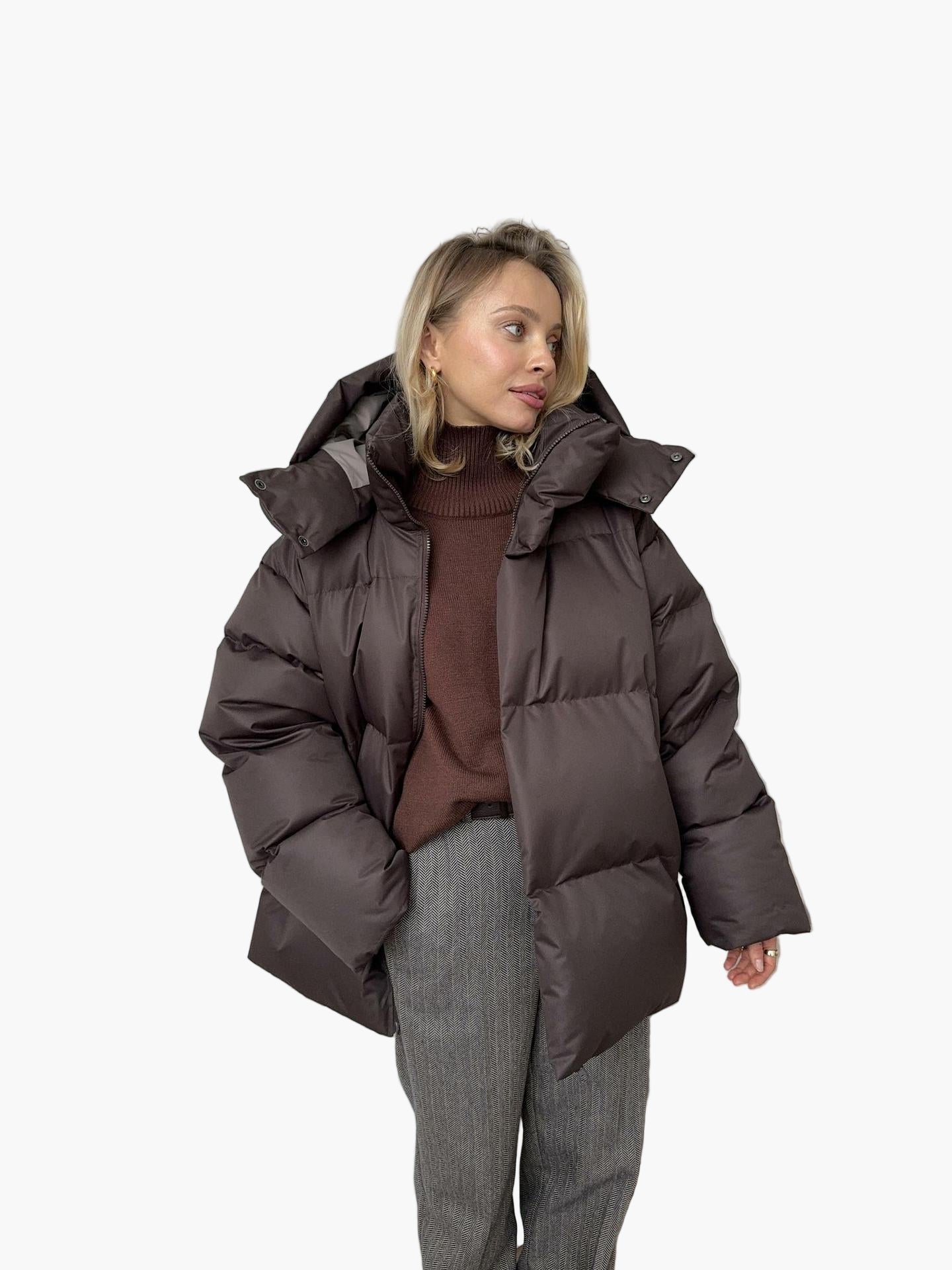Women's Winter Puffer Jacket – Stylish Warm Quilted Outerwear for Cold Weather