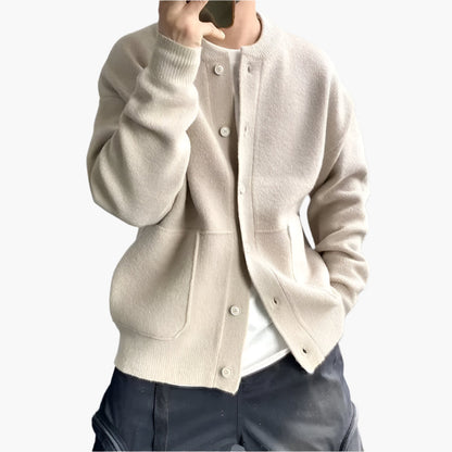 Men's Relaxed Fit Button Down Cardigan – Modern Casual Style