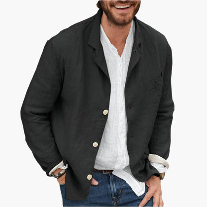 Men's Casual Linen Blazer | Lightweight Relaxed Fit for Everyday Style