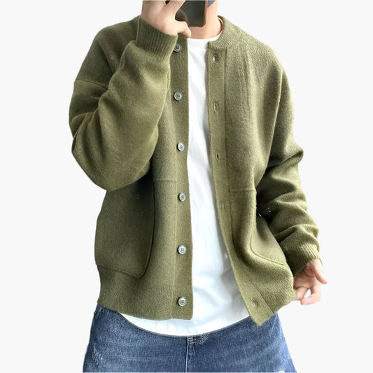 Men's Relaxed Fit Button Down Cardigan – Modern Casual Style