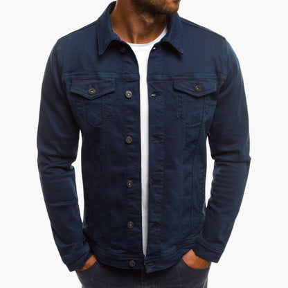 Men's Casual Slim Fit Denim Work Jacket – Everyday Layering Style