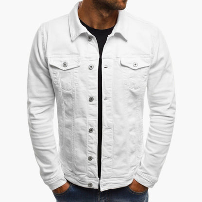 Men's Casual Slim Fit Denim Work Jacket – Everyday Layering Style