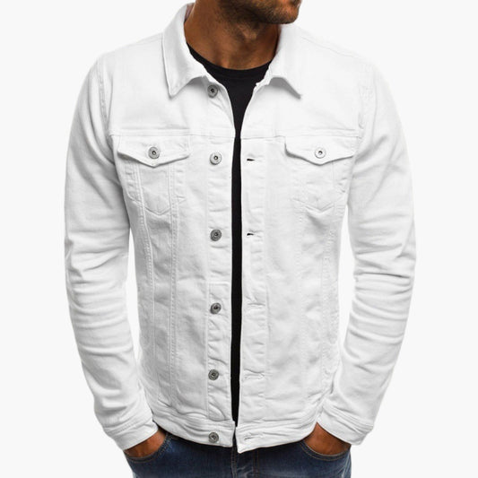 Men's Casual Slim Fit Denim Work Jacket – Everyday Layering Style