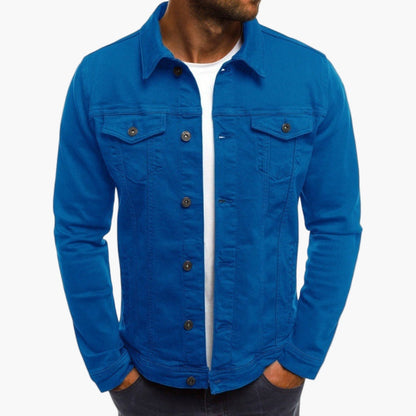 Men's Casual Slim Fit Denim Work Jacket – Everyday Layering Style