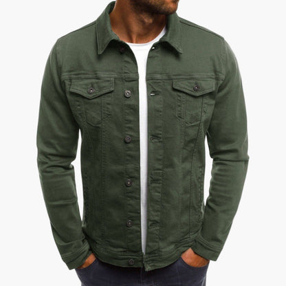 Men's Casual Slim Fit Denim Work Jacket – Everyday Layering Style