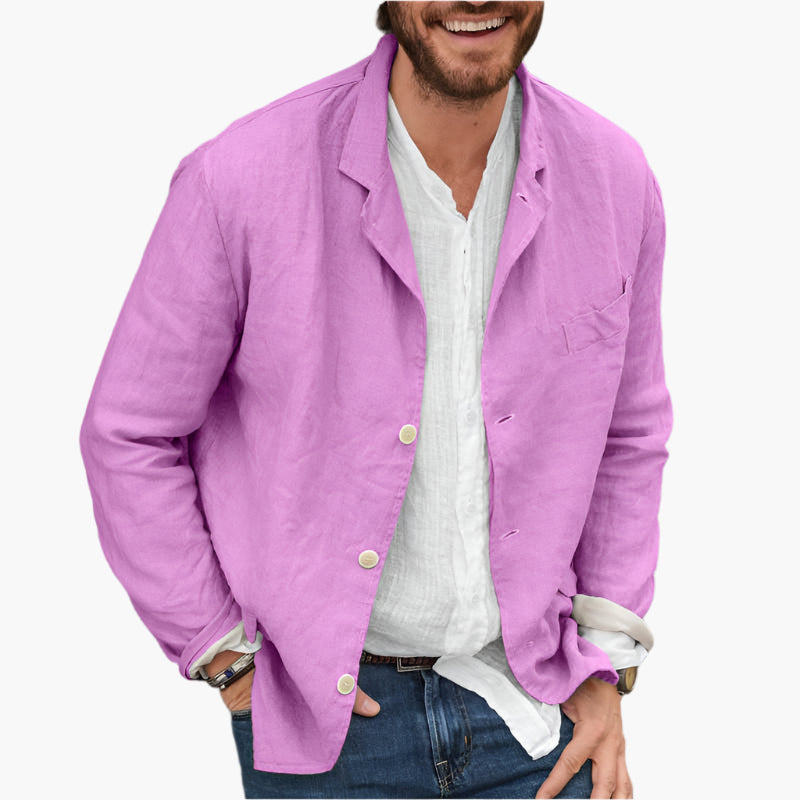 Men's Casual Linen Blazer | Lightweight Relaxed Fit for Everyday Style