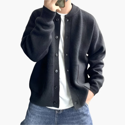 Men's Relaxed Fit Button Down Cardigan – Modern Casual Style