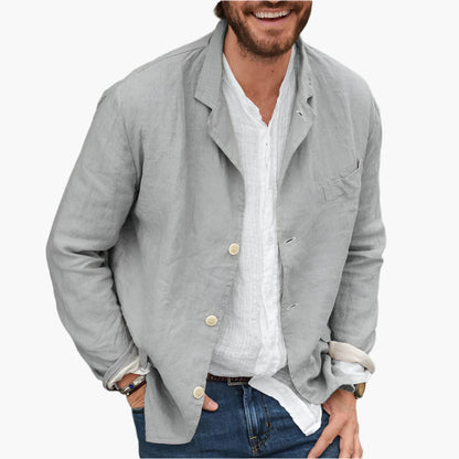 Men's Casual Linen Blazer | Lightweight Relaxed Fit for Everyday Style