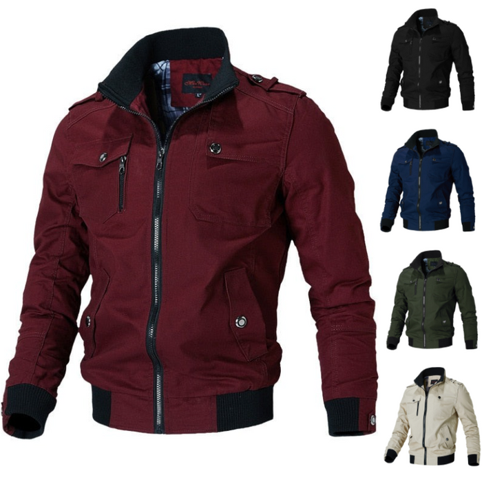 Men's Classic Bomber Jacket – Stylish Lightweight Casual Outerwear