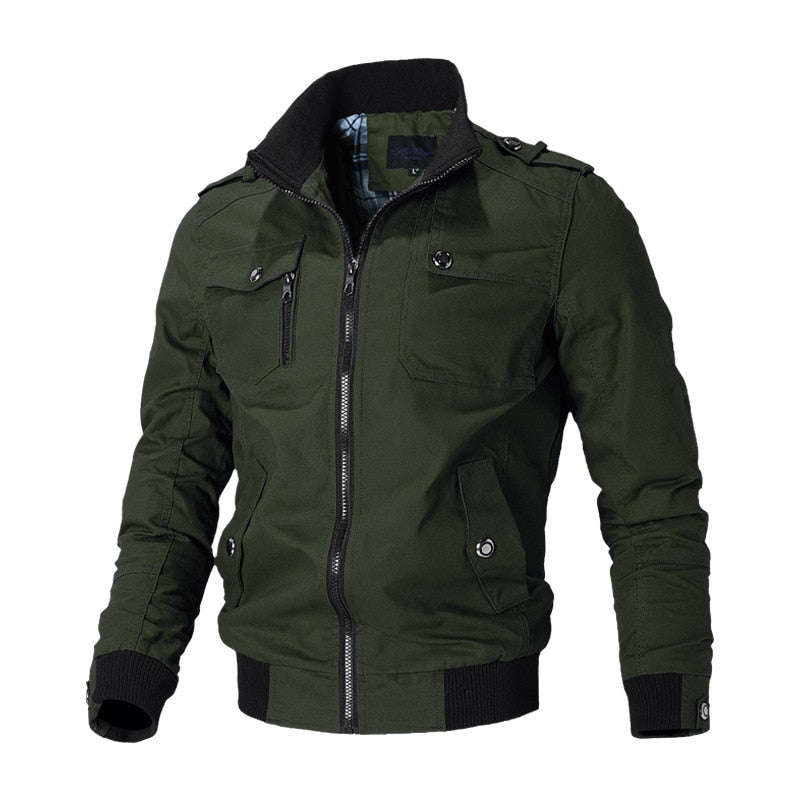 Men's Classic Bomber Jacket – Stylish Lightweight Casual Outerwear