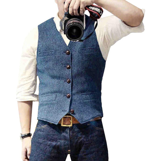 Men's Modern Classic Casual Dress Vest – Versatile Smart Layer for All Occasions