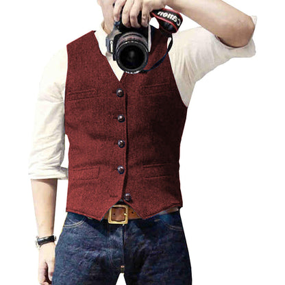 Men's Modern Classic Casual Dress Vest – Versatile Smart Layer for All Occasions