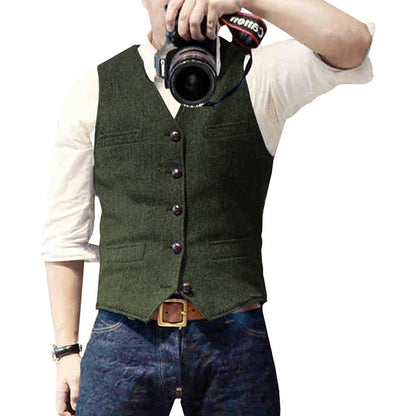 Men's Modern Classic Casual Dress Vest – Versatile Smart Layer for All Occasions
