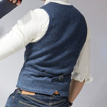 Men's Modern Classic Casual Dress Vest – Versatile Smart Layer for All Occasions