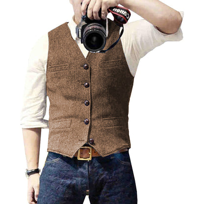 Men's Modern Classic Casual Dress Vest – Versatile Smart Layer for All Occasions
