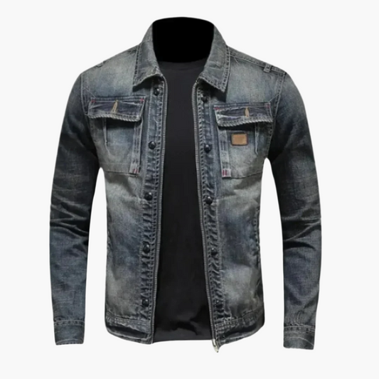 Men's Classic Denim Jacket for Everyday Style and Versatile Layering