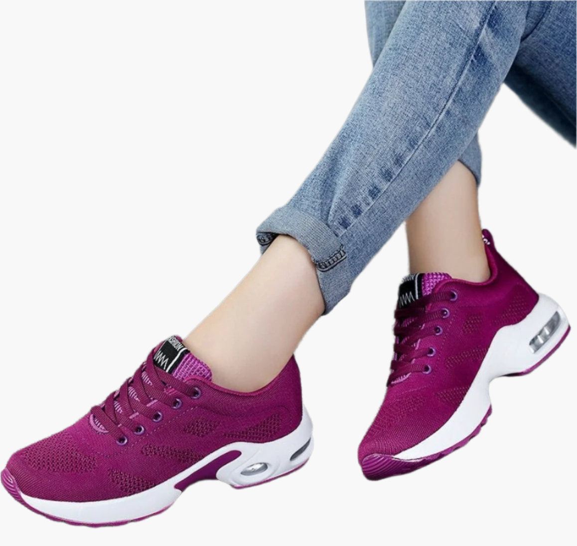Women's Orthopedic Walking Sneakers - Trendy Comfort Athletic Shoes for Everyday Wear