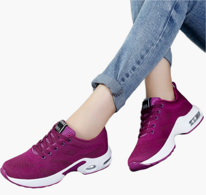 Women's Orthopedic Walking Sneakers - Trendy Comfort Athletic Shoes for Everyday Wear