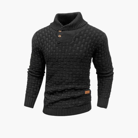 Men's Stylish Thermal Knit Pullover Sweater – Classic Fall Fashion