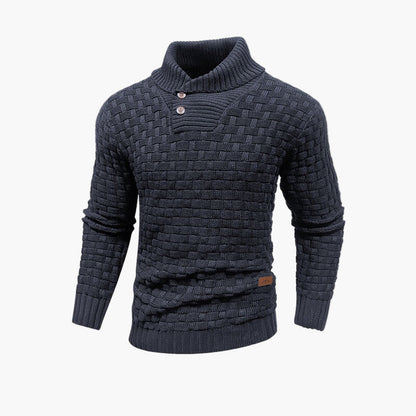 Men's Stylish Thermal Knit Pullover Sweater – Classic Fall Fashion